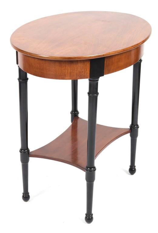 Edward Garratt Oval Top Single Drawer Side Table (1 of 6)