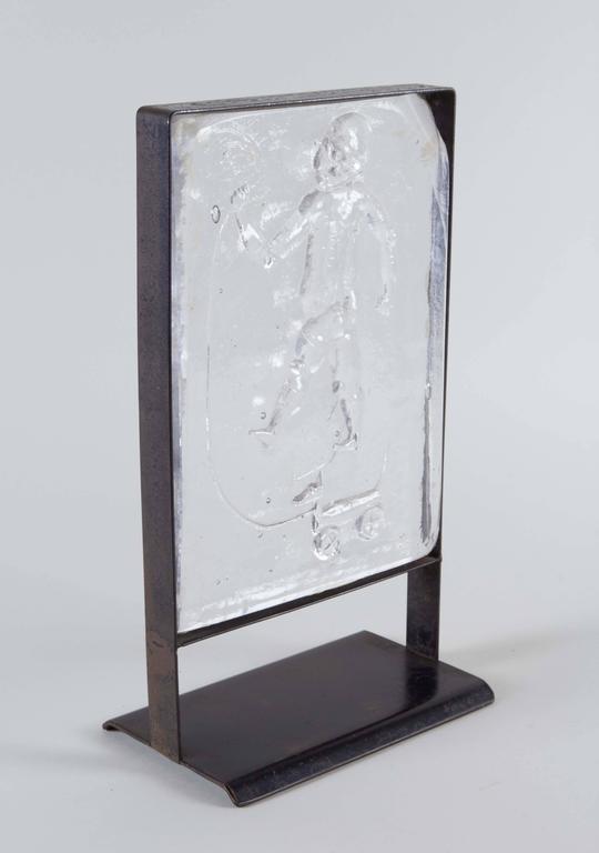 Kosta Boda Sculptural Glass Panel w Playing Child (1 of 8)