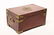 Chinese Wood Jewelry Box w Brass Mounts, ca. 1960s - 2