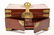 Chinese Wood Jewelry Box w Brass Mounts, ca. 1960s - 6