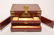 Chinese Wood Jewelry Box w Brass Mounts, ca. 1960s - 7