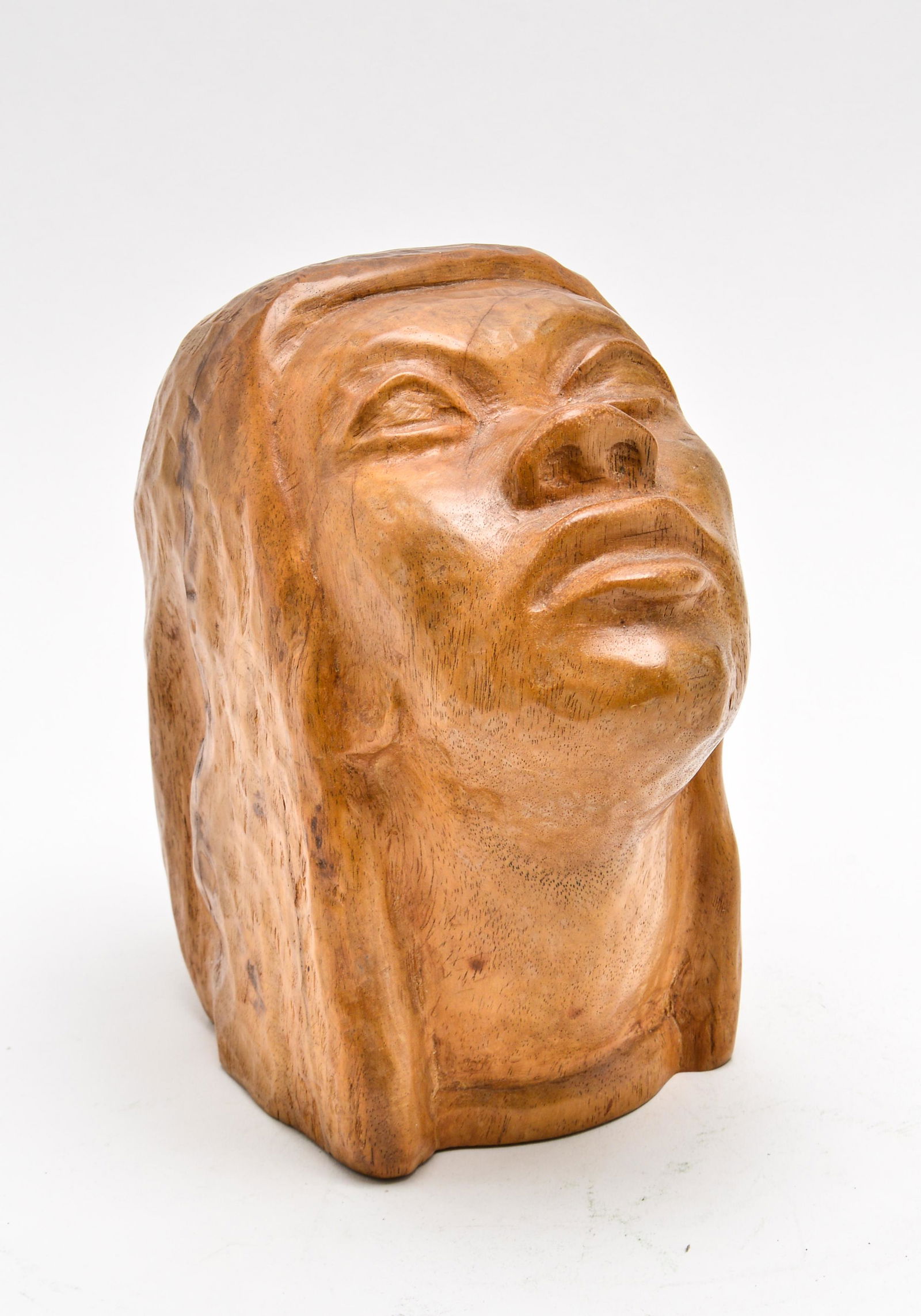 Andre Lafontant Haitian Carved Wood Head (1 of 6)