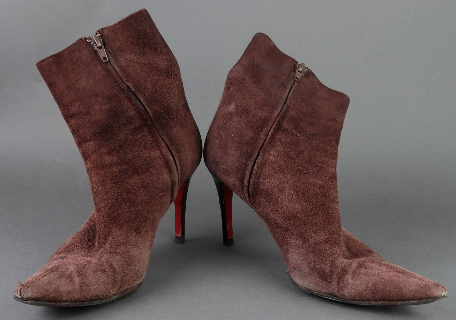 Christian Louboutin Suede Ankle Boots, Size 38 (1 of 3)