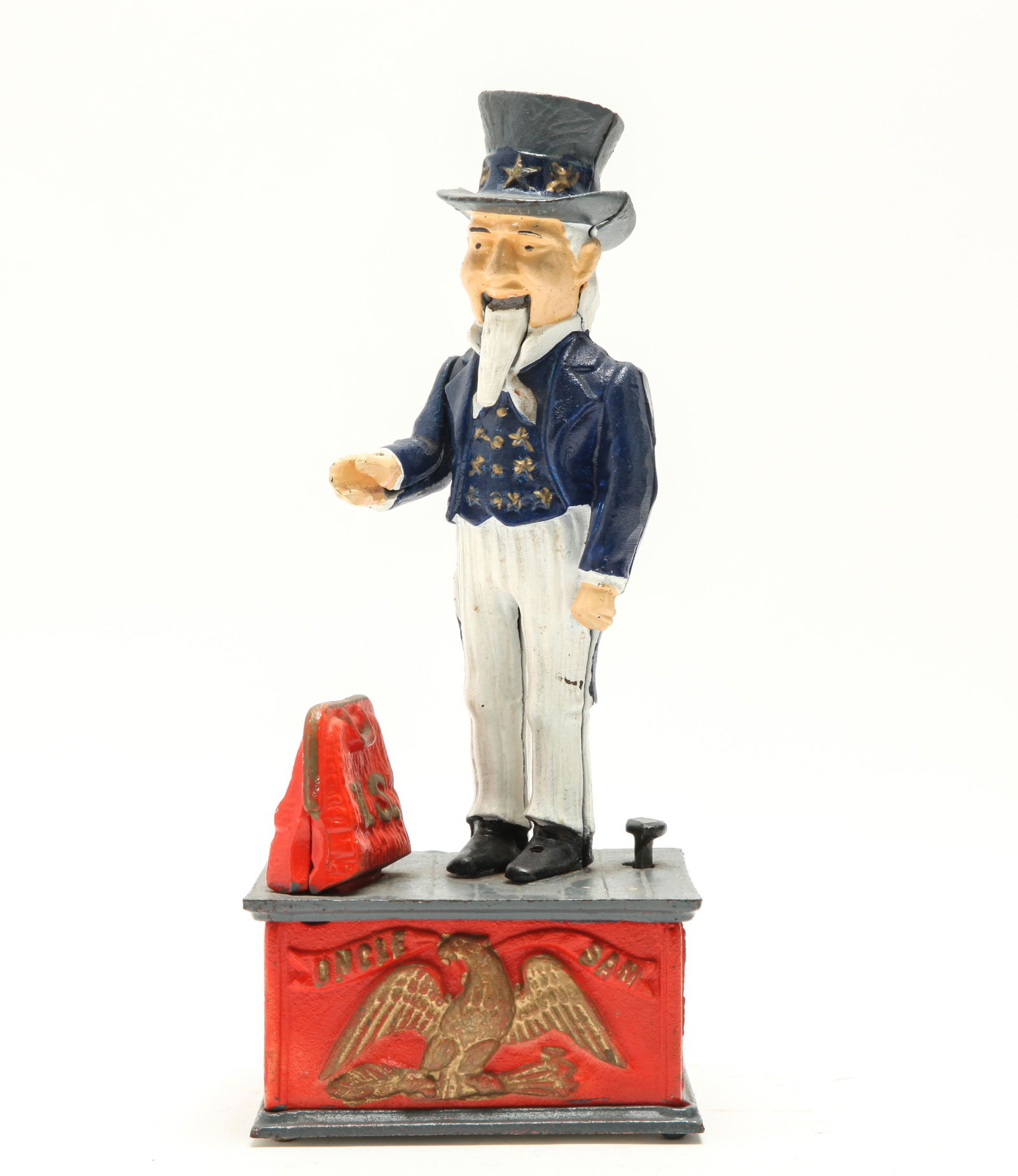 Uncle Sam Cast Iron Mechanical Coin Bank (1 of 5)