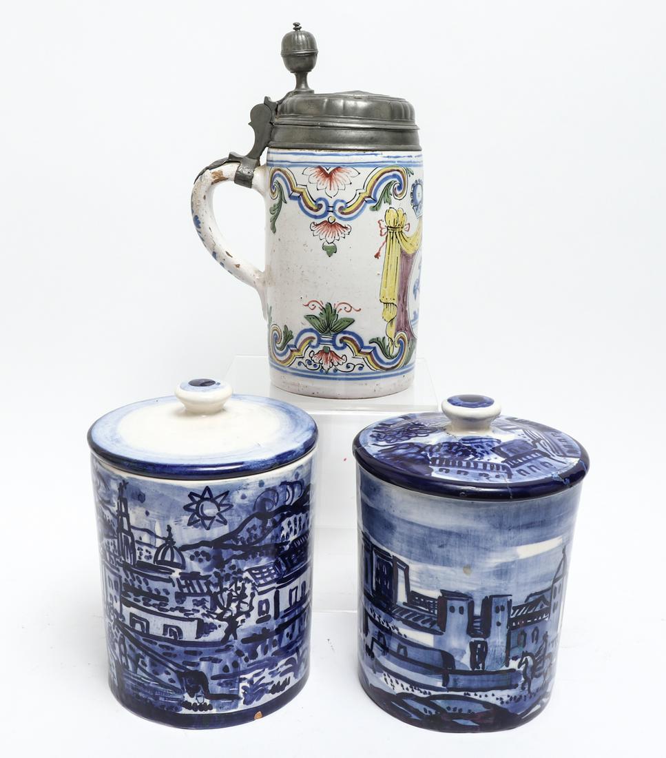 Group Of Paint Decorated Pottery, 3 (1 of 4)