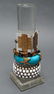 Bracelets w Gold Tone Metal on Lucite Stand, 4