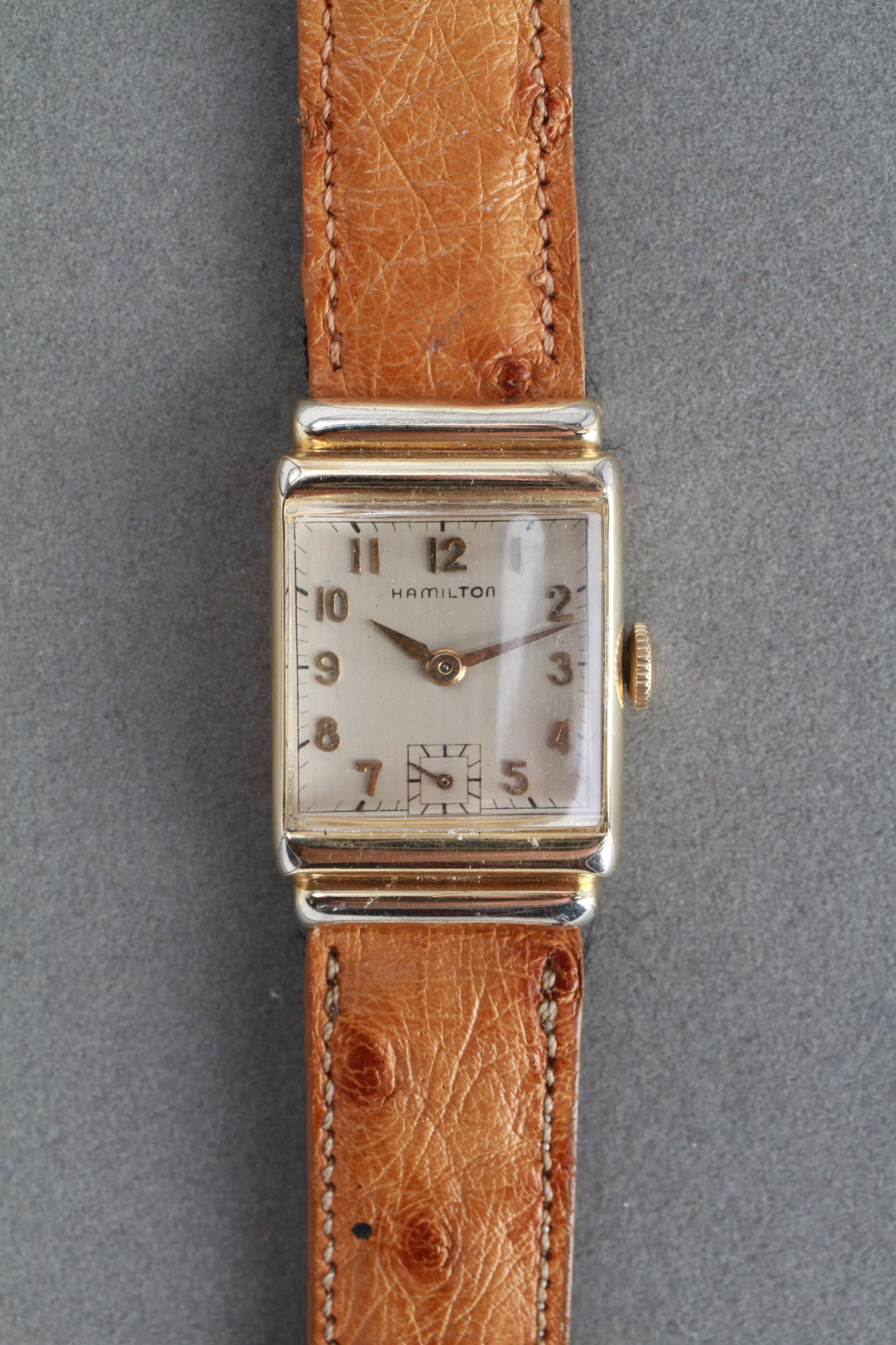 14K Yellow Gold-Filled Hamilton Rectangular Watch (1 of 13)