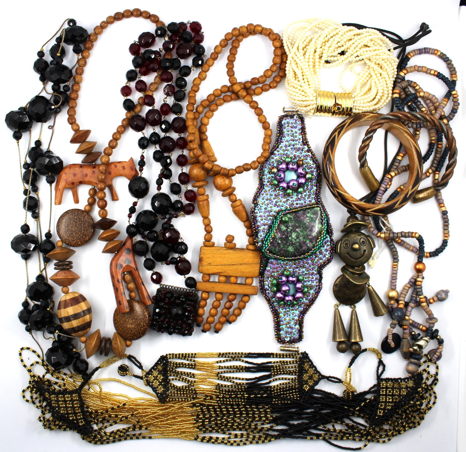 Misc. Wooden & Beaded Necklaces, Bracelets, 12 (1 of 13)