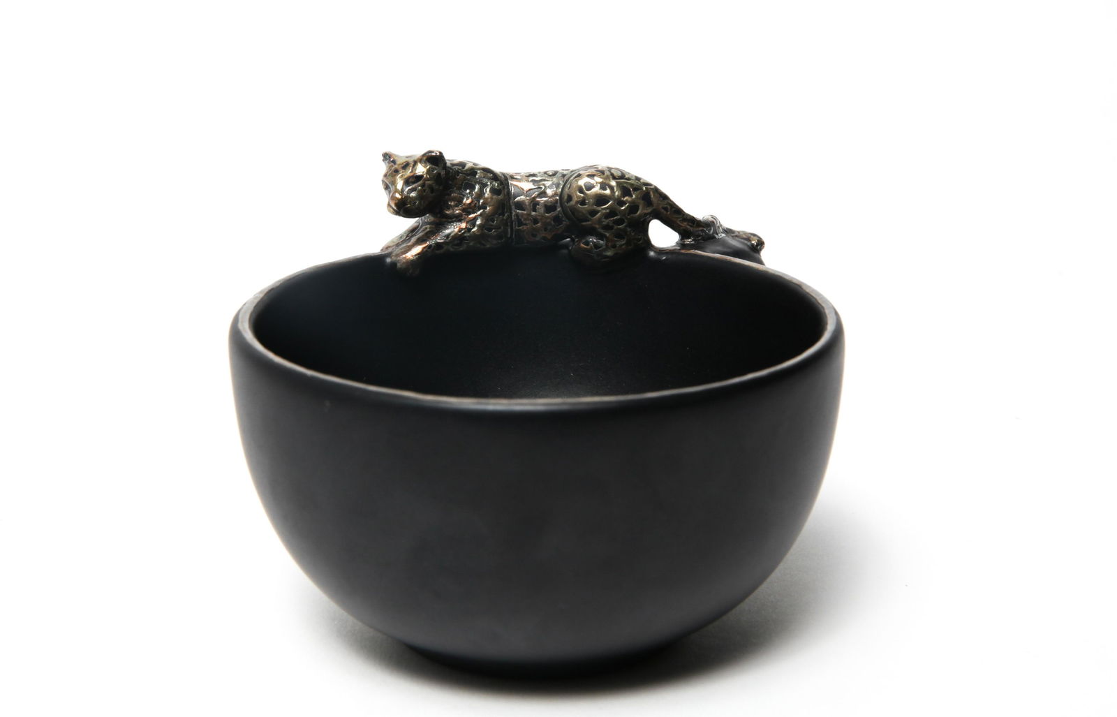 Emilia Castillo Silver-Overlay Leopard Teacup (1 of 5)
