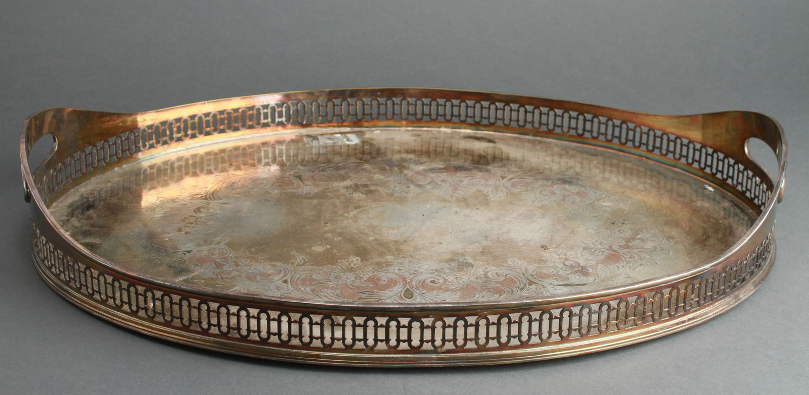 E.G. Webster & Son Silver Plate Gallery Tray (1 of 5)
