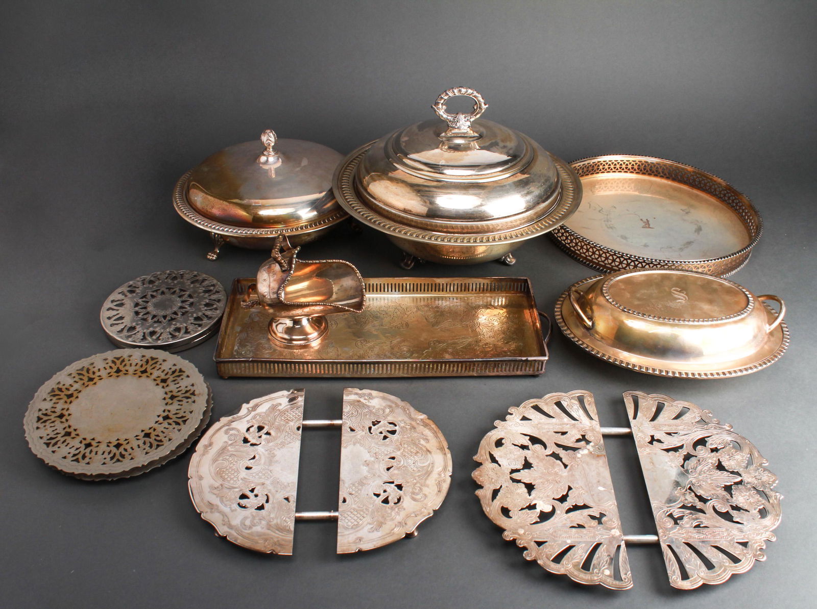 Silver-Plate Articles including Sheffield, 12 (1 of 6)