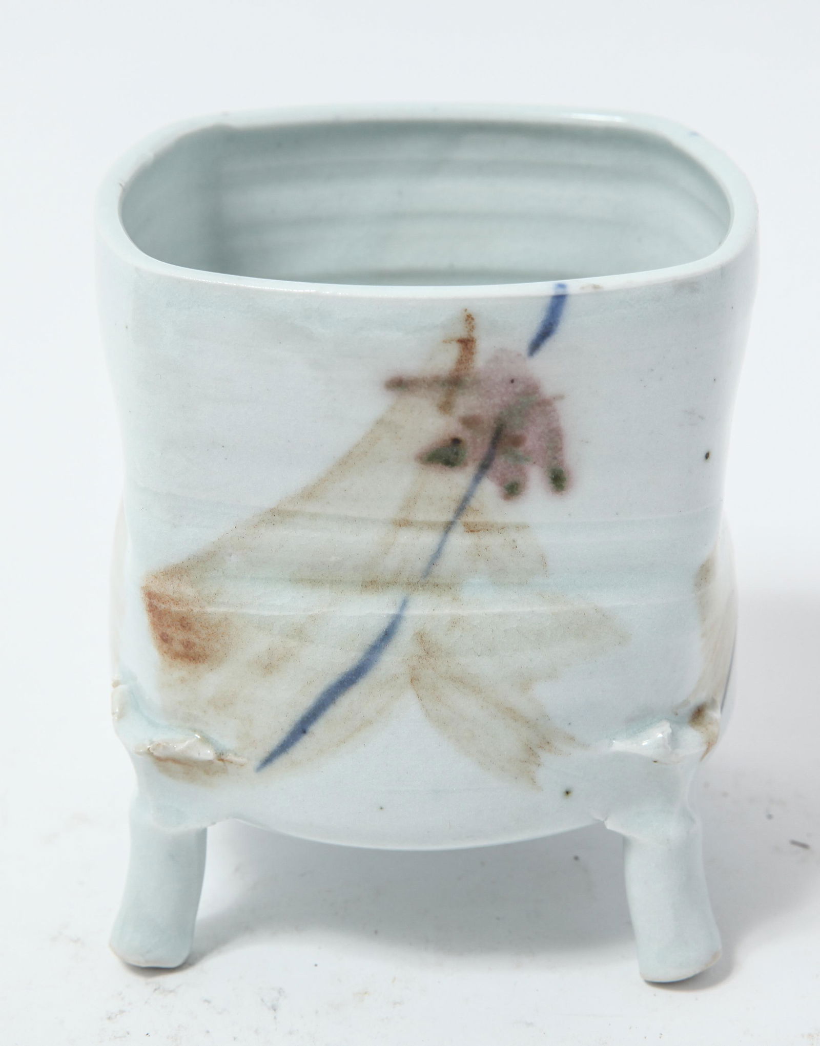 Signed Art Pottery Footed Vase (1 of 3)