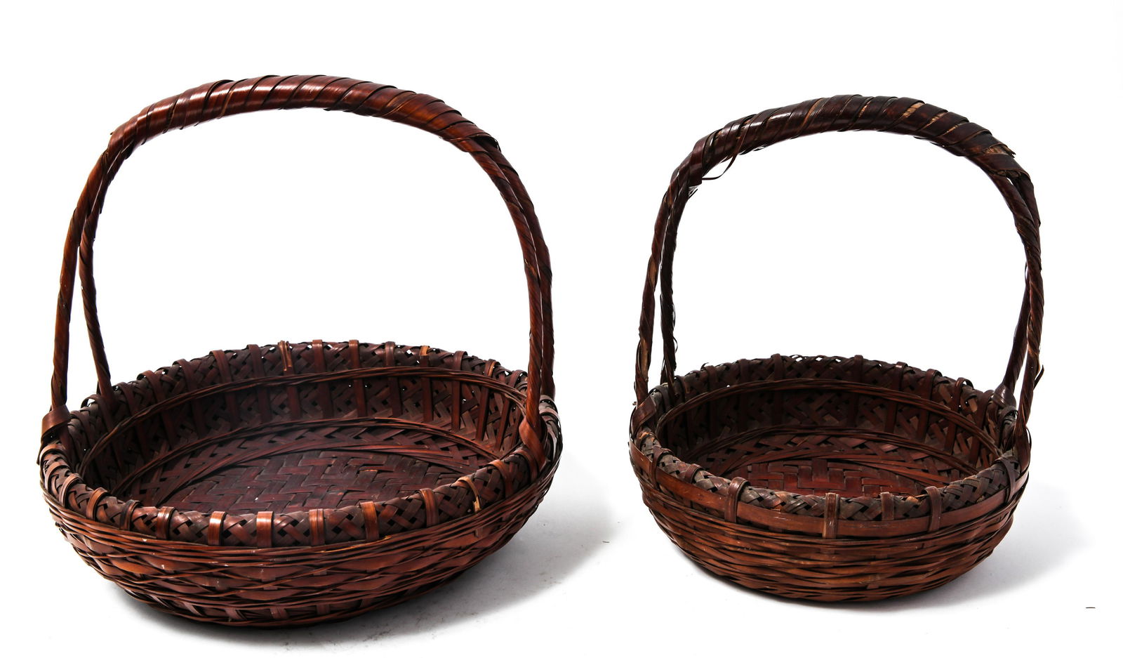 Japanese Ikebana Bamboo Baskets, 2 (1 of 2)