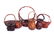 Japanese Woven Bamboo Ikebana Baskets, 7