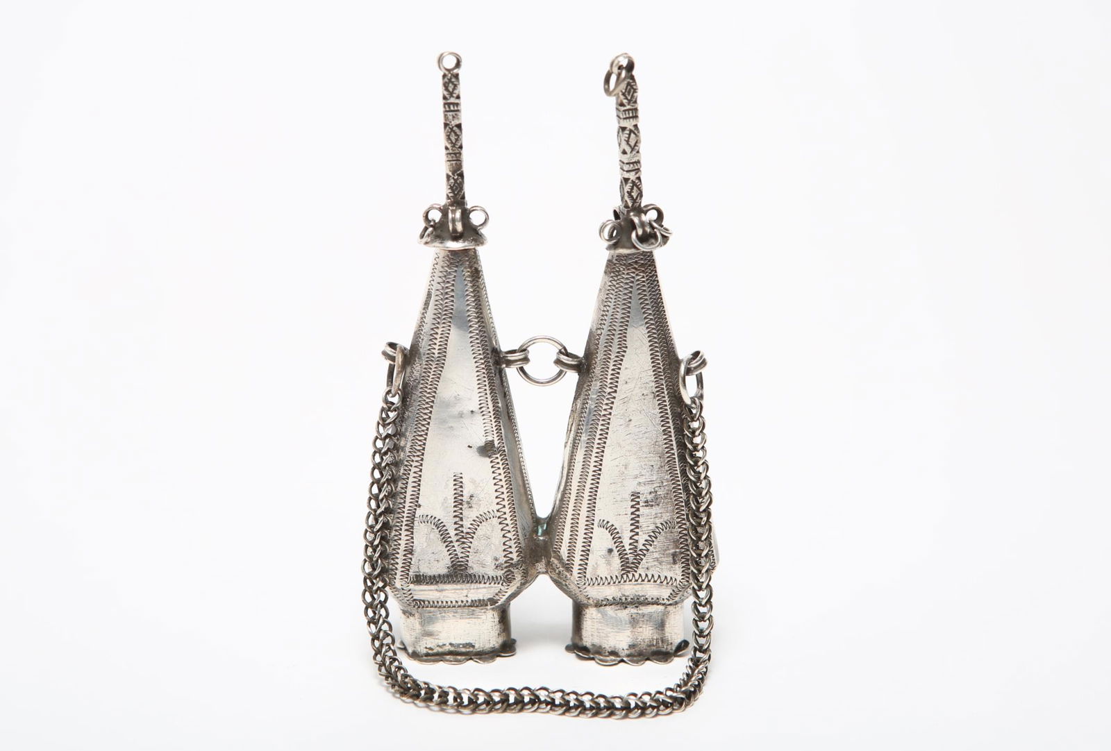 Moroccan Silver Kohl Container Necklace (1 of 5)