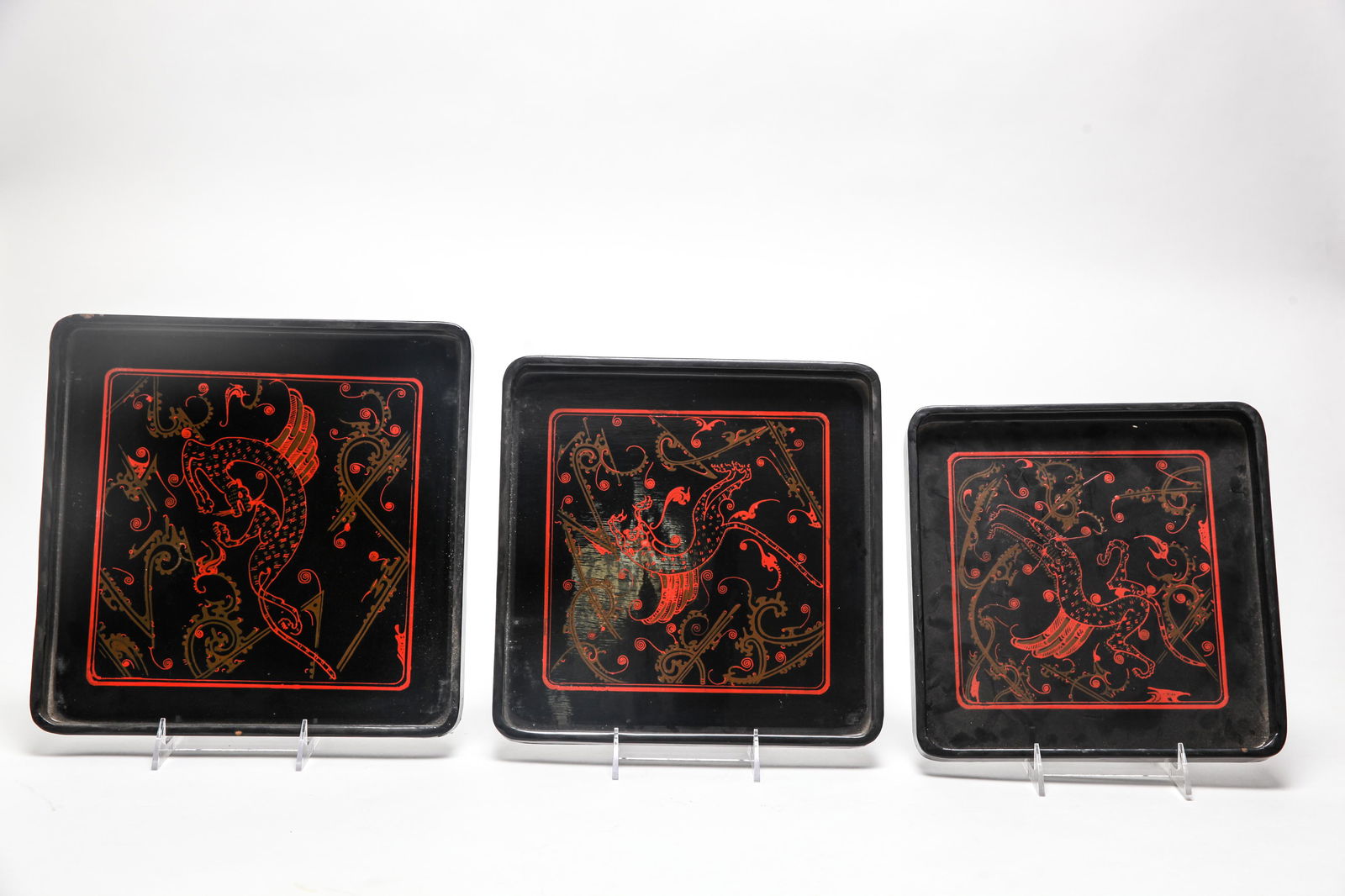 Japanese Lacquer Nesting Trays, 3 (1 of 4)