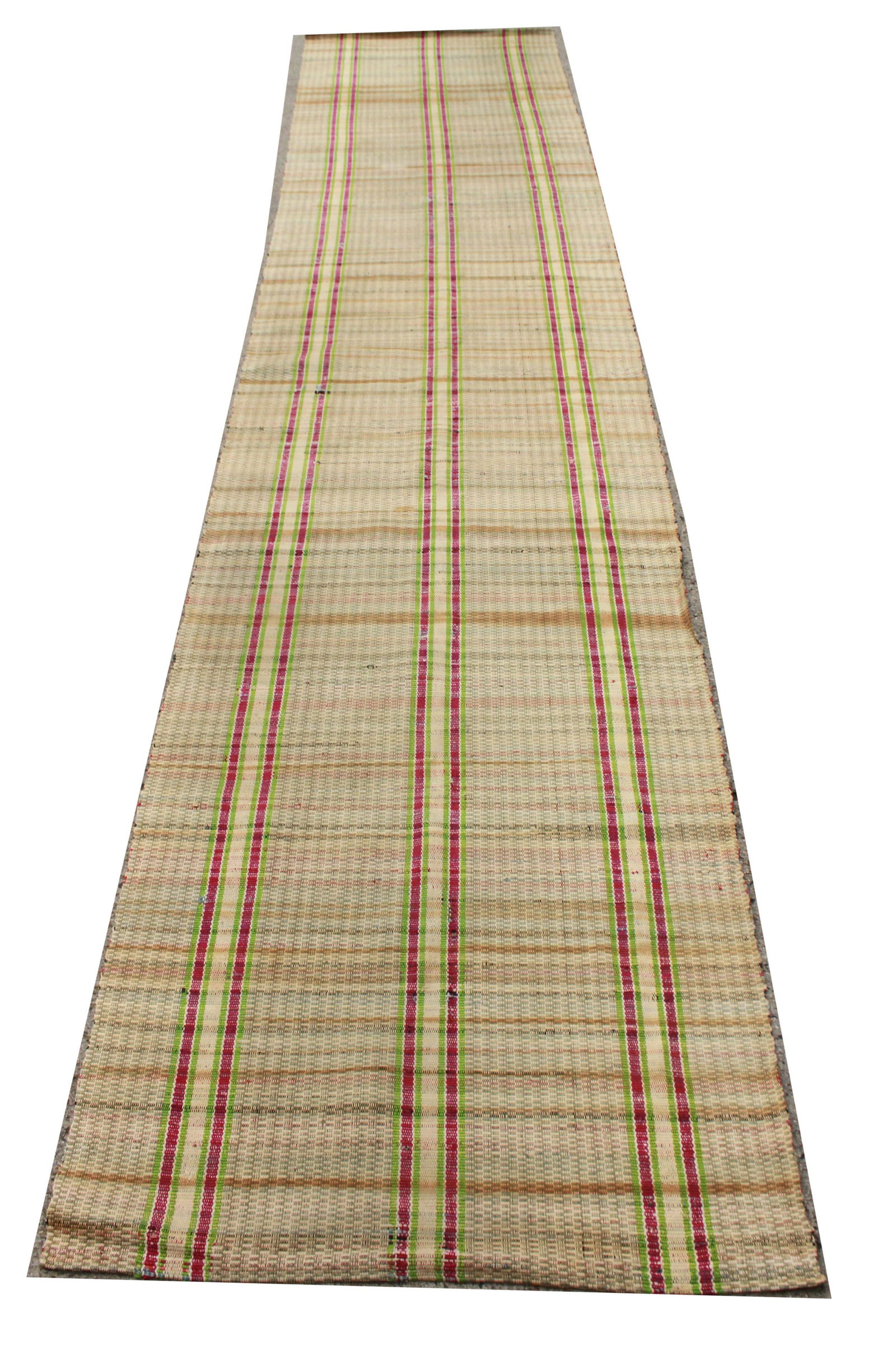 Modern Carpet Runner w Stripes 3' 2" x 14' 5" (1 of 3)