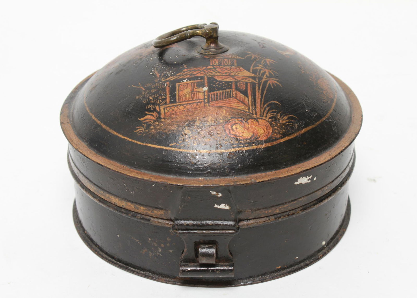 English Victorian Chinoiserie Toleware Spice Box (1 of 7)