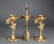 Art Nouveau Style Candle Holders & Bird Bell, 3 - 2