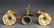 Art Nouveau Style Candle Holders & Bird Bell, 3 - 4