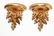 Italian Rococo Manner Giltwood Wall Brackets, Pair