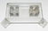 Mid-Century Glass Double Inkwell and Pen Stand - 4