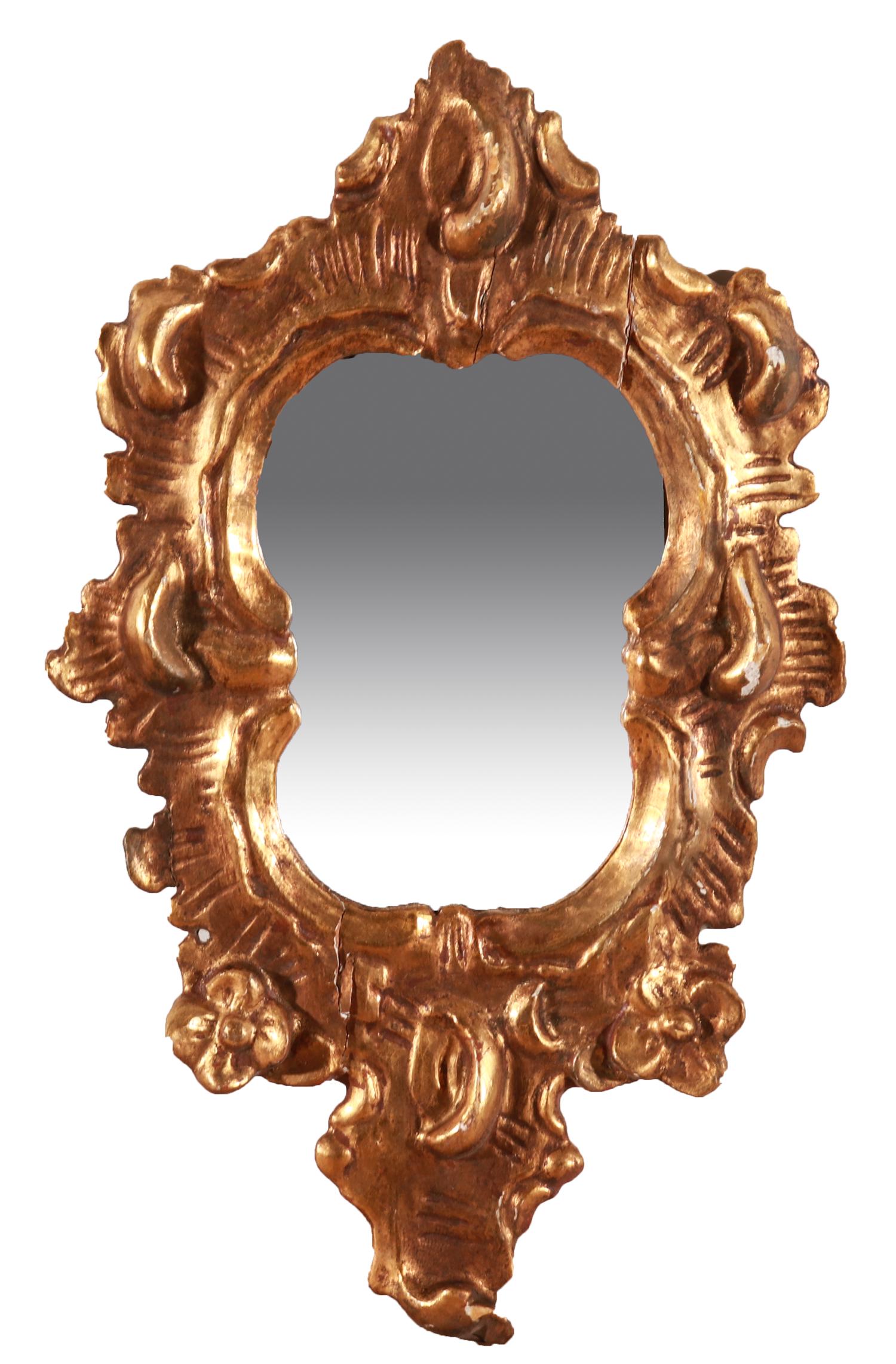 Petite Mirror in Carved Gilt Frame (1 of 2)