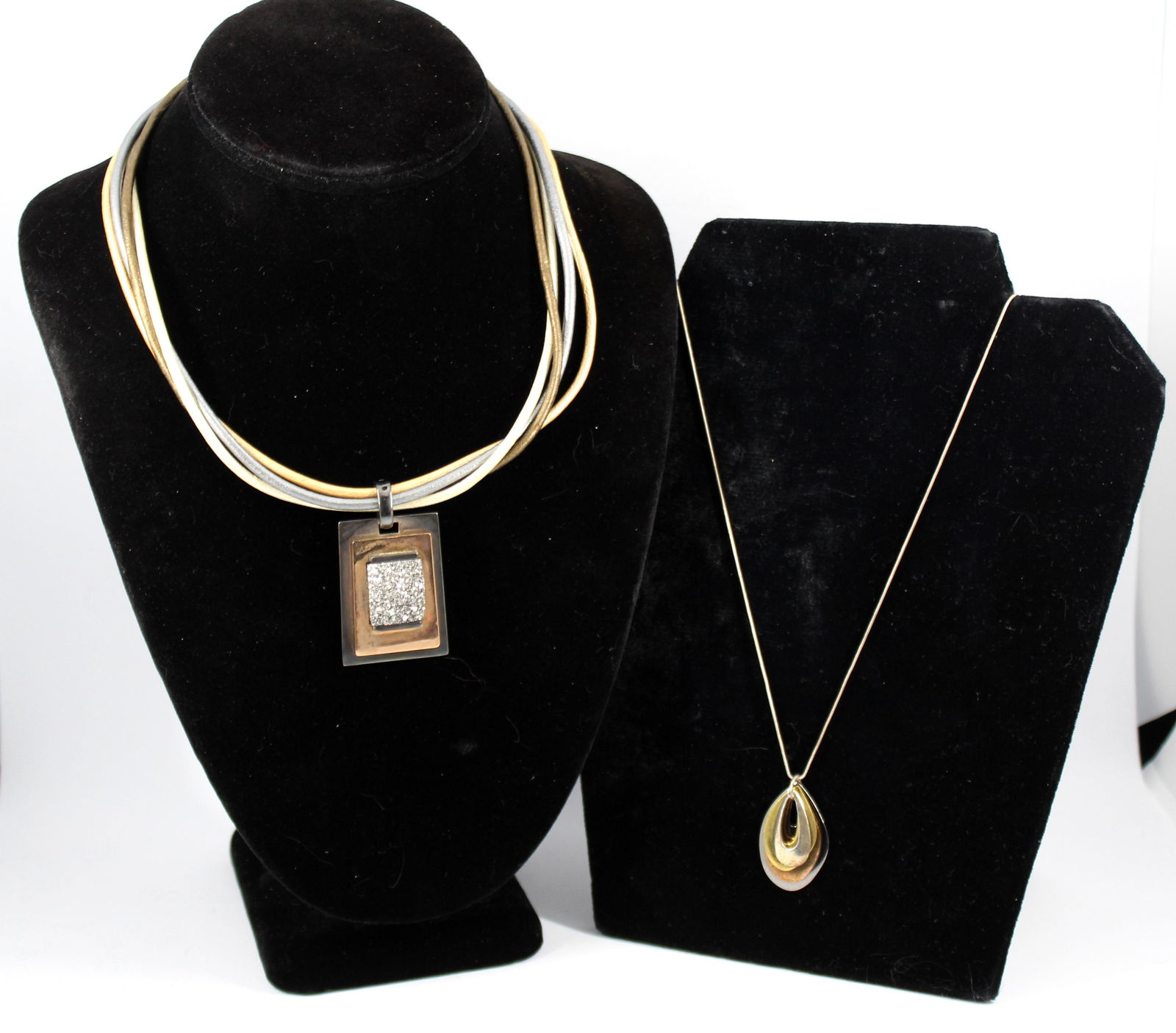 Robert Lee Morris Designer Mixed Metal Necklaces (1 of 9)