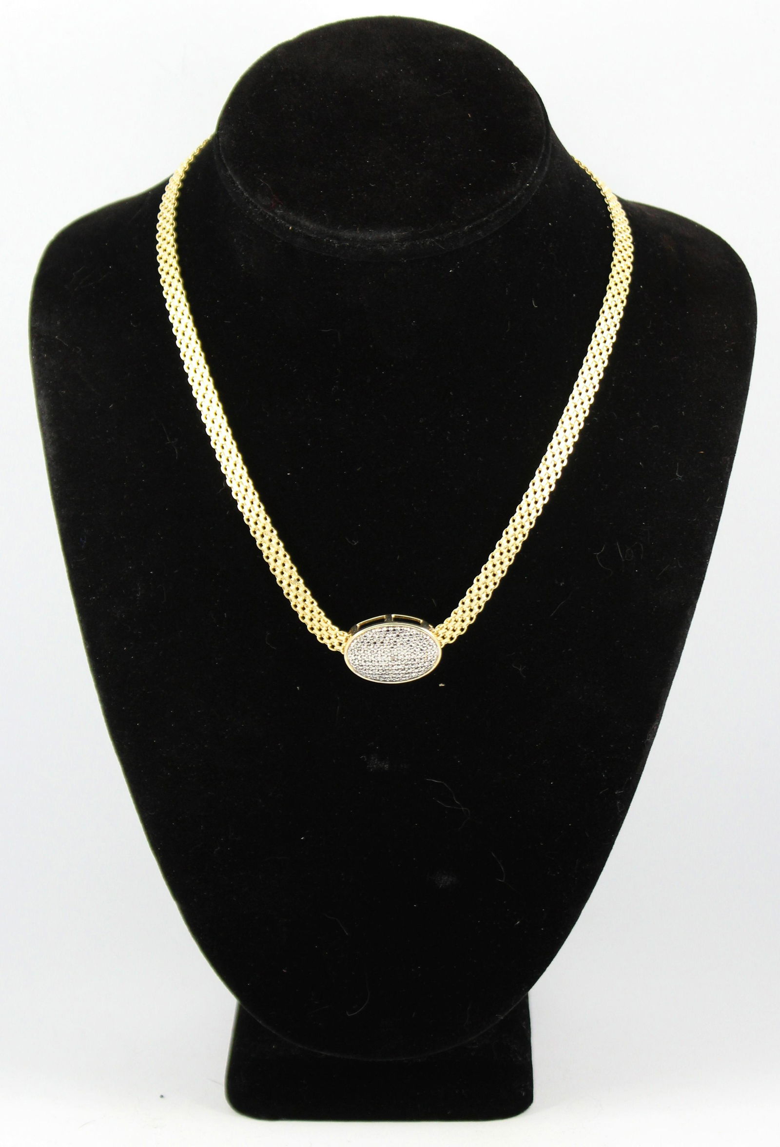 Sterling Silver Vermeil & Hematite Choker (1 of 6)