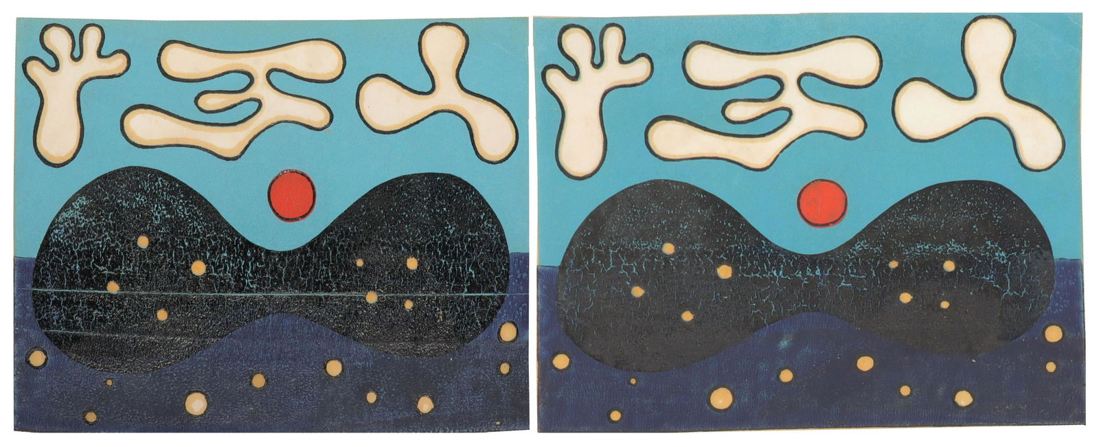 Michael Rapach "Torso Mountain" Linocuts (2) (1 of 9)