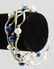 Modern Silver Baroque Pearl & Glass Bead Bracelets