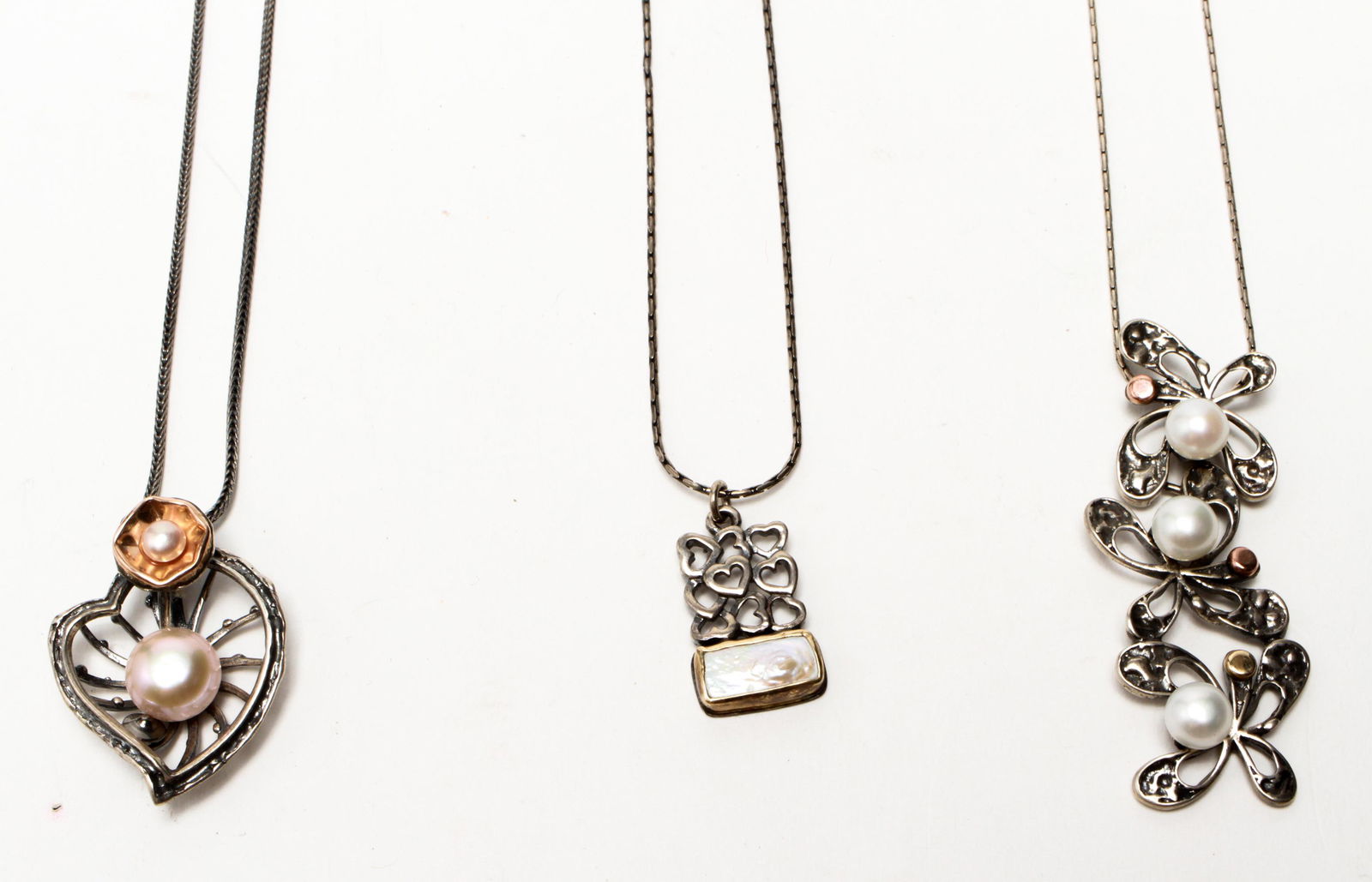 Yigal Avinoam & Other Silver Pearl MOP Necklaces 3 (1 of 8)