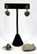 Vintage Silver and Carnelian Heart-Shaped Jewelry