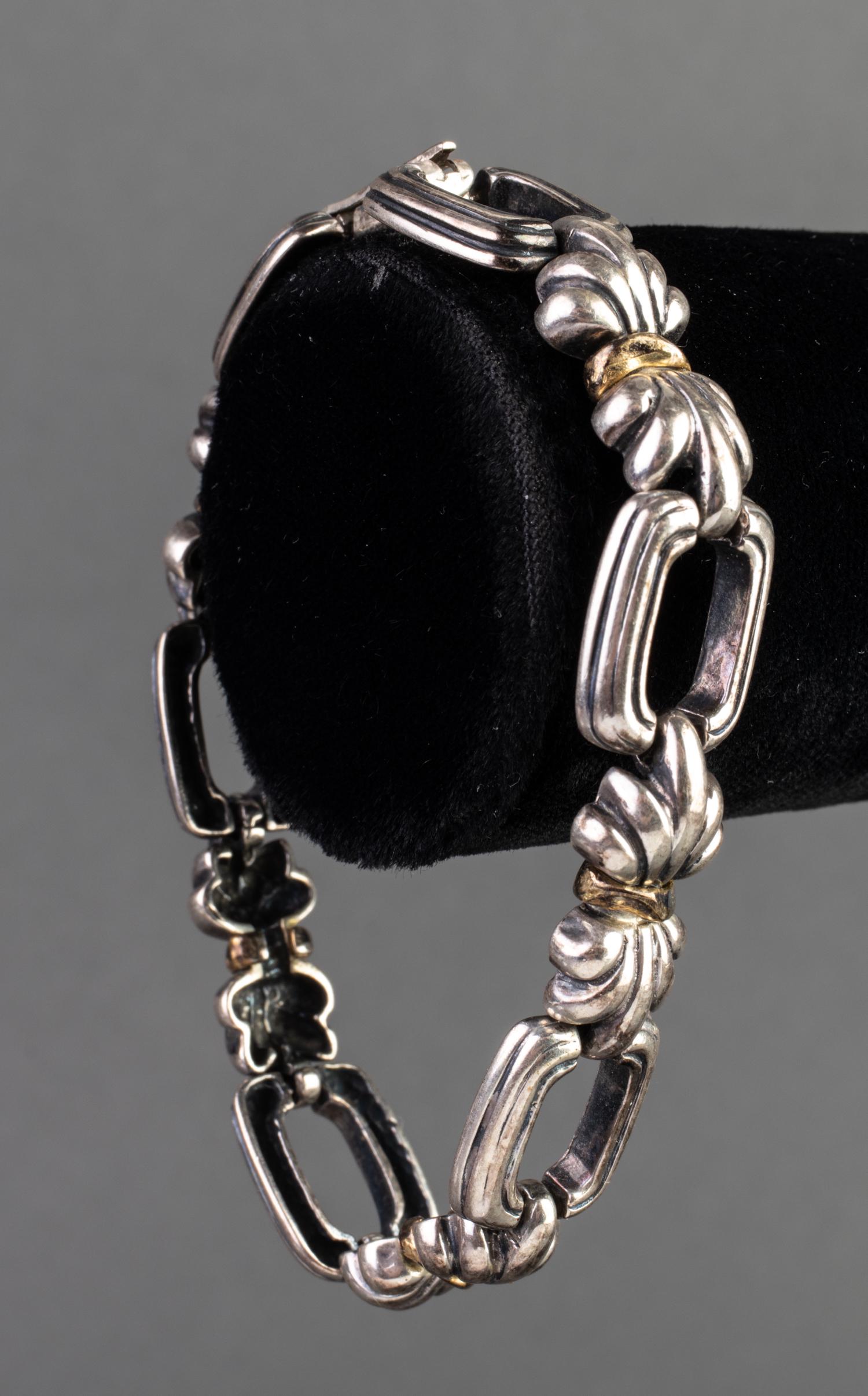 Italian Sterling Silver Link Bracelet (1 of 4)