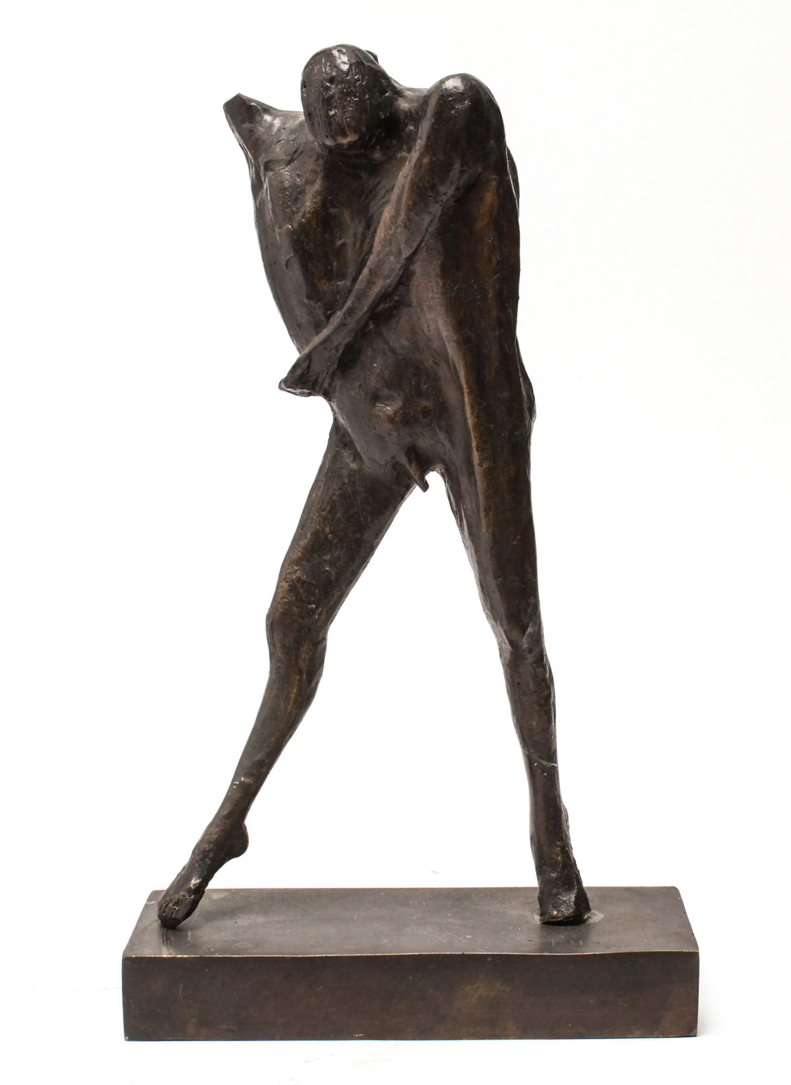 Hugo Daini Modern Stylized Standing Figure Bronze (1 of 6)