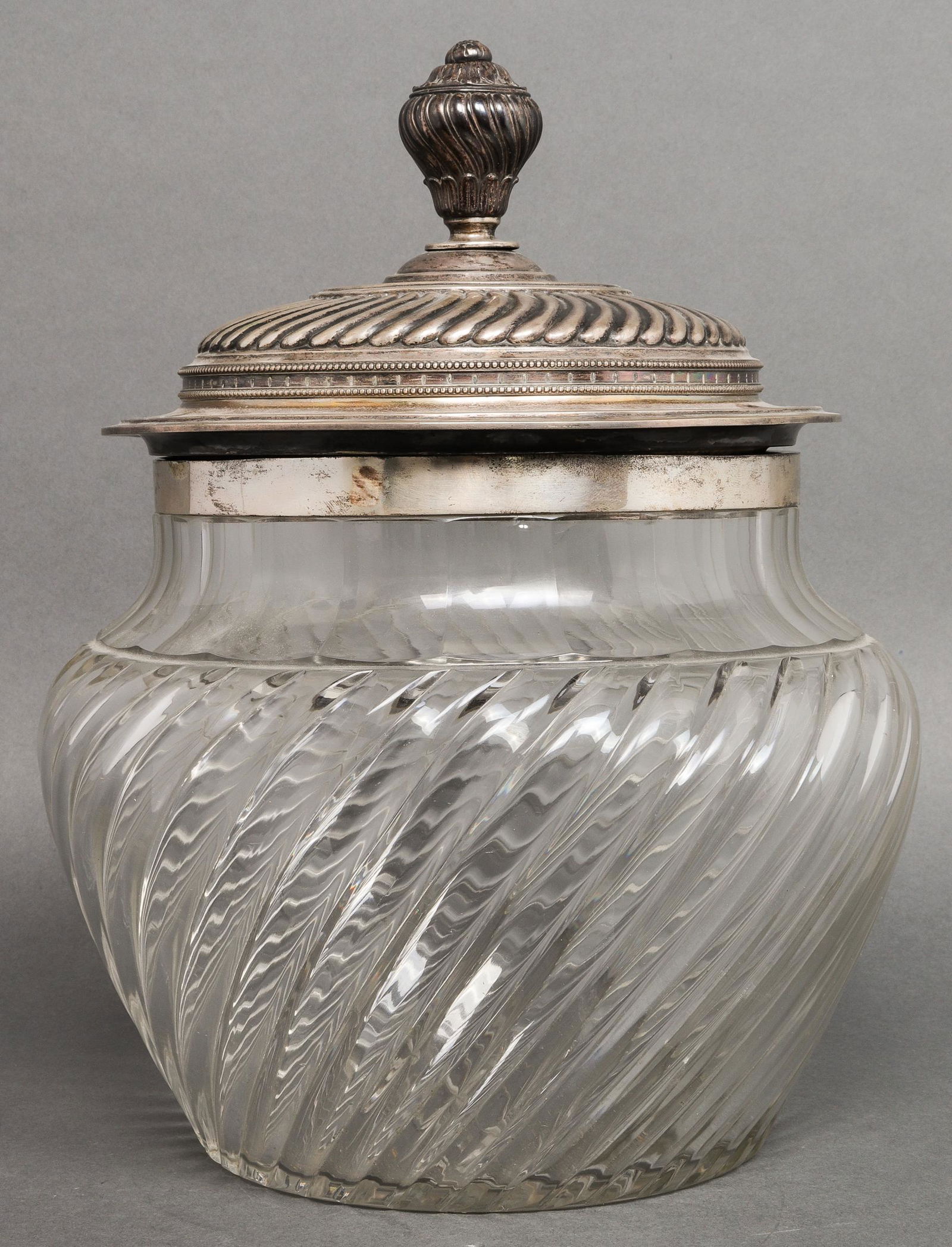19th C. Russian Silver & Glass Tureen, Sazikov (1 of 7)