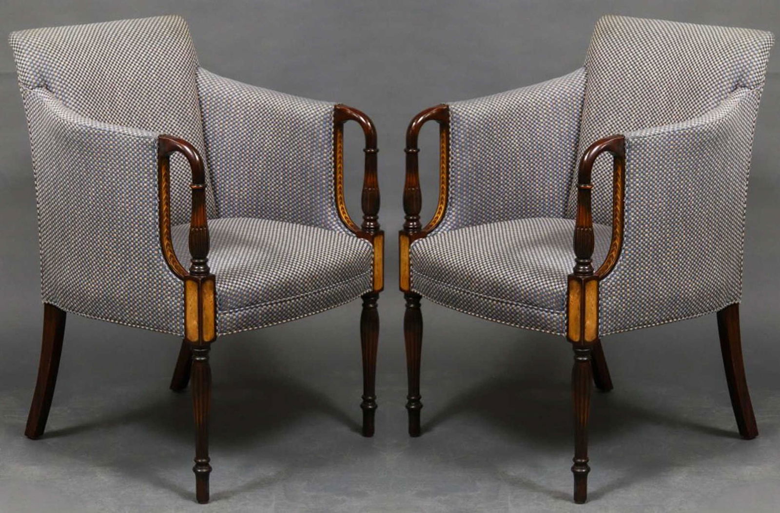 Southwood Sheraton Style Armchairs, Pair (1 of 7)