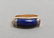 Vintage 14K Yellow Gold Lapis & Diamond Ring - 2