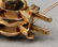 Retro 14K Yellow Gold Wide Link Charm Bracelet - 5
