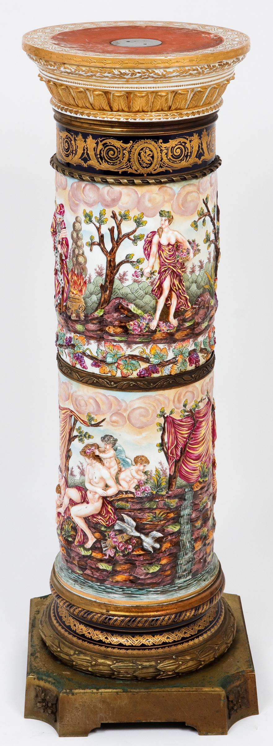 Capodimonte & Sevres Porcelain Pedestal (1 of 12)