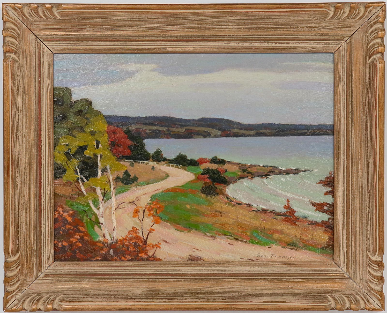 George A. Thomson "The Shore Road" Oil on Board (1 of 5)