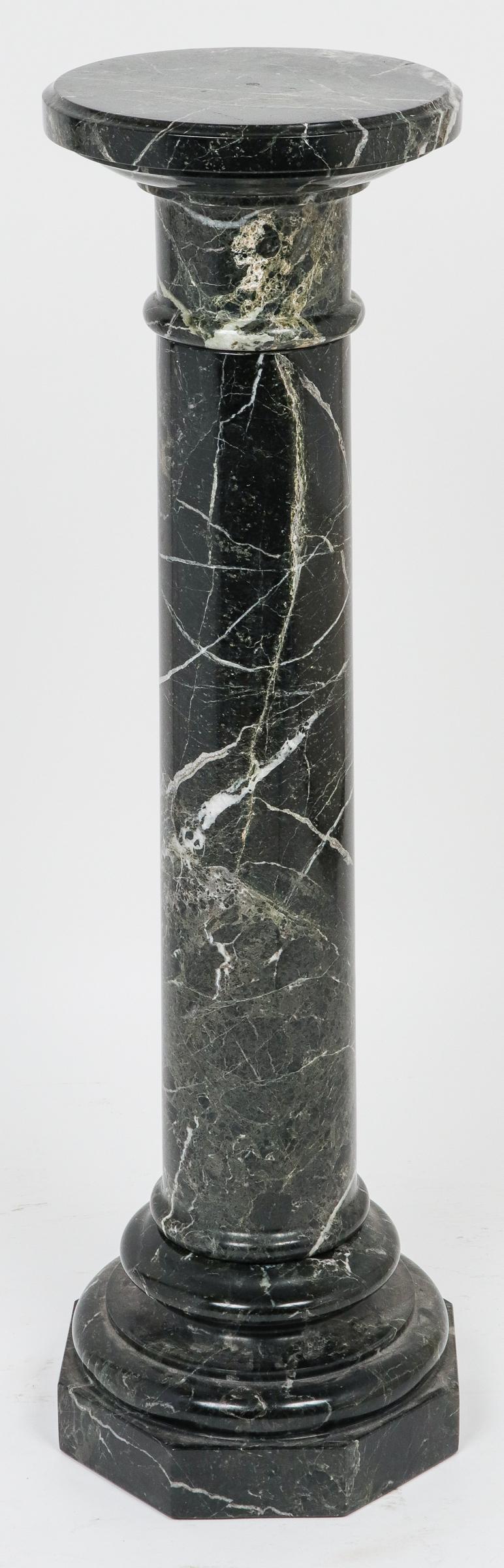 Green Marble Columnar Pedestal (1 of 6)