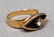 Mid-Century Modern 14K Yellow Gold Diamond Ring - 2