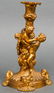 Louis XV Style Figural Gilt Bronze Candlesticks Pr - 10