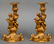 Louis XV Style Figural Gilt Bronze Candlesticks Pr - 2