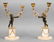 French Ormolu Bronze & Marble Putti Candelabra, Pr - 2