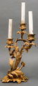 Louis XV Rococo Manner Gilt Metal Candelabra, Pr - 5