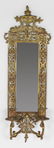 Bradley & Hubbard Style Mirrored Brass Wall Sconce