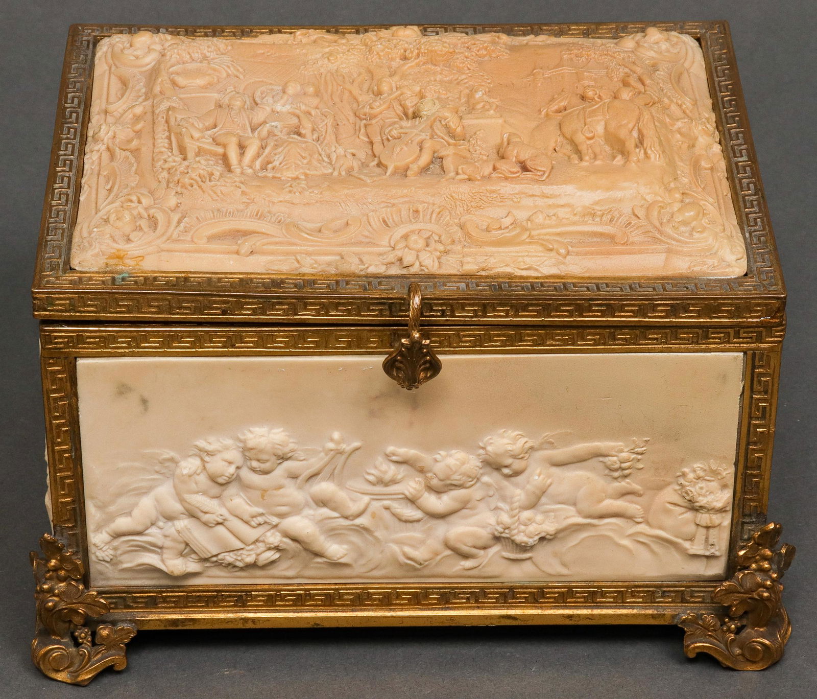 Bronze and Resin Relief Decorated Box (1 of 12)