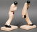 Art Deco Manner Crackle Glazed Figures, Pair - 2